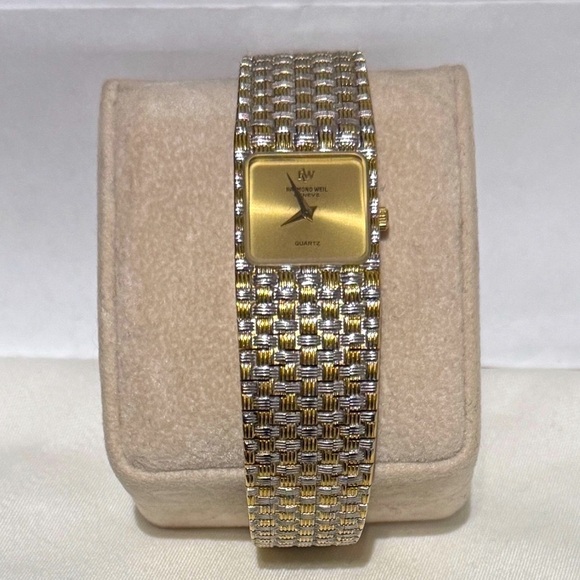 ⌚ Vintage 80's Raymond Weil 18K Gold and Silver Quartz Watch - #9058 - Picture 4 of 16